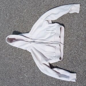 Y2K Abercrombie & Fitch Cropped Essential Hooded Full Zip womens Small